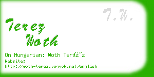 terez woth business card